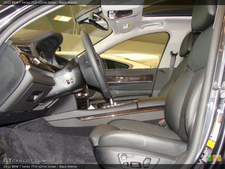 Black Interior Photo for the 2011 BMW 7 Series 750i xDrive Sedan #51922106
