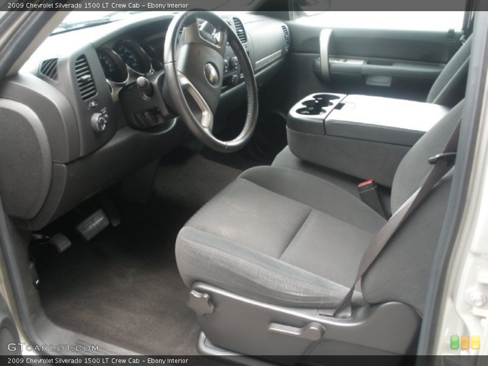 Ebony Interior Photo for the 2009 Chevrolet Silverado 1500 LT Crew Cab #51923305