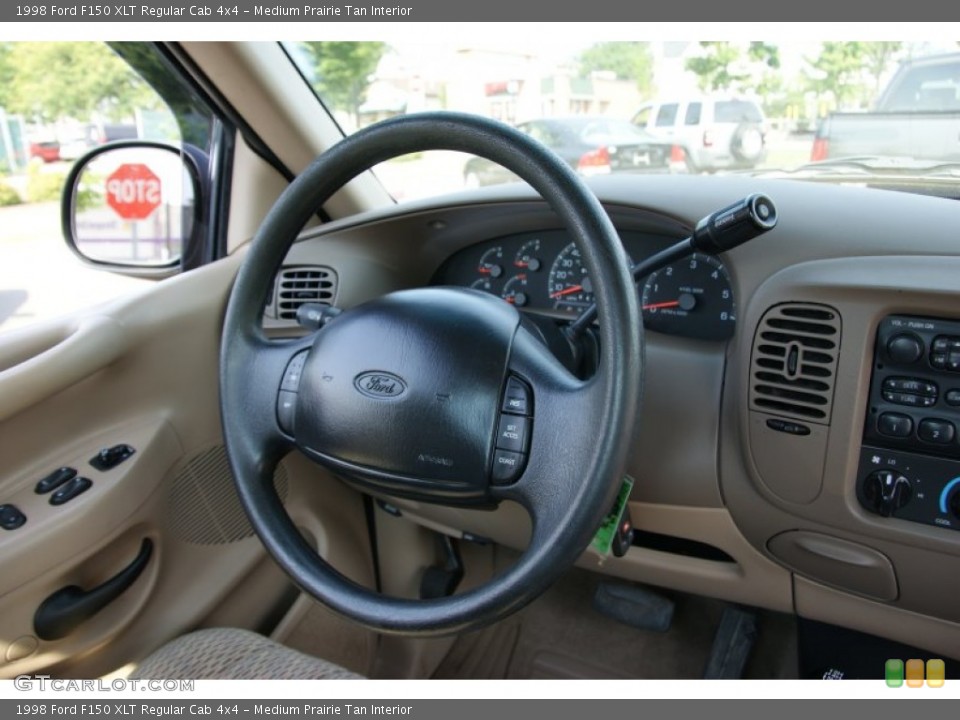 Medium Prairie Tan Interior Steering Wheel for the 1998 Ford F150 XLT Regular Cab 4x4 #51924296