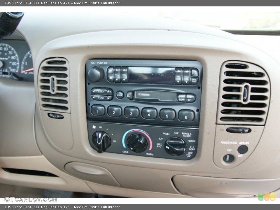Medium Prairie Tan Interior Controls for the 1998 Ford F150 XLT Regular Cab 4x4 #51924314