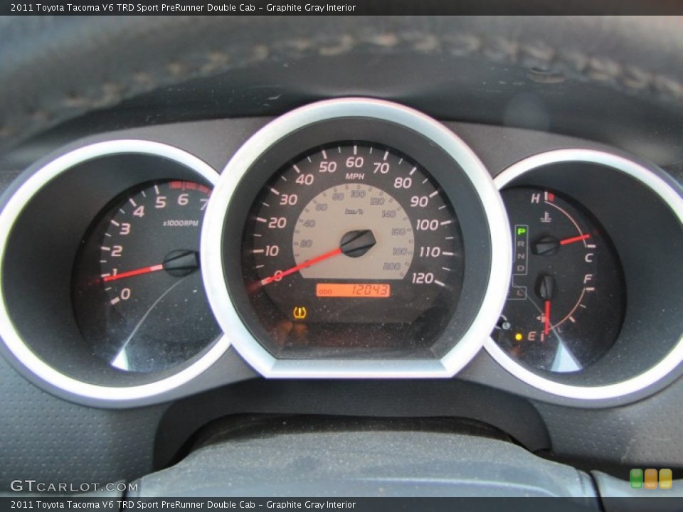 Graphite Gray Interior Gauges for the 2011 Toyota Tacoma V6 TRD Sport PreRunner Double Cab #51926069
