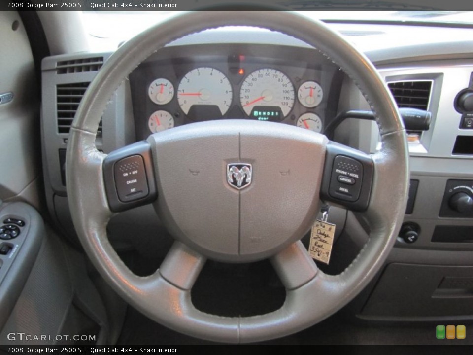 Khaki Interior Steering Wheel for the 2008 Dodge Ram 2500 SLT Quad Cab 4x4 #51926690