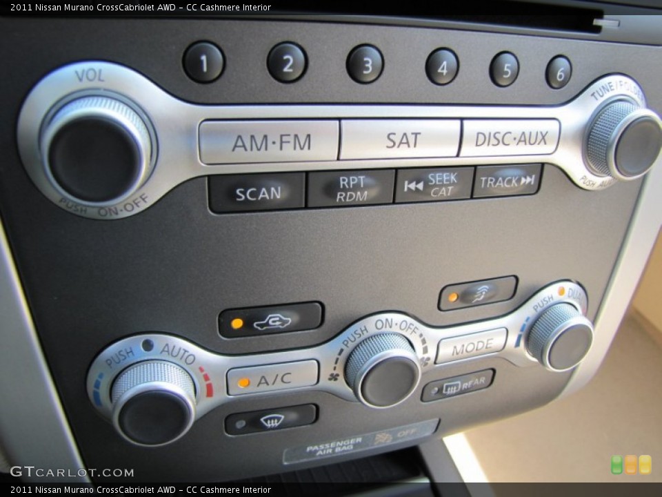 CC Cashmere Interior Controls for the 2011 Nissan Murano CrossCabriolet AWD #51927342