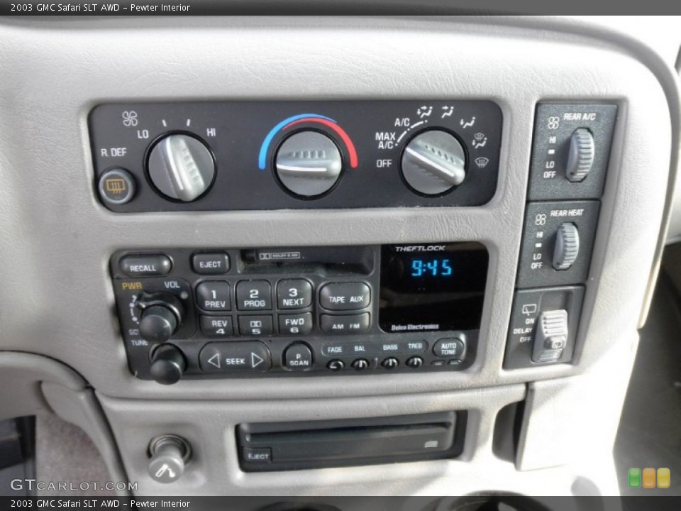 Pewter Interior Controls for the 2003 GMC Safari SLT AWD #51927447
