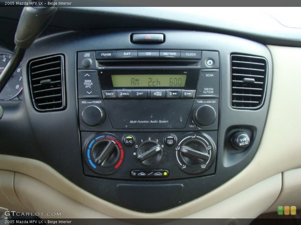Beige Interior Controls for the 2005 Mazda MPV LX #51929232
