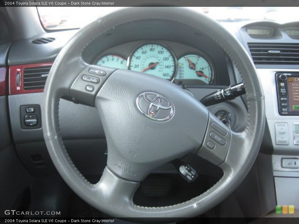 Dark Stone Gray Interior Steering Wheel for the 2004 Toyota Solara SLE V6 Coupe #51931902