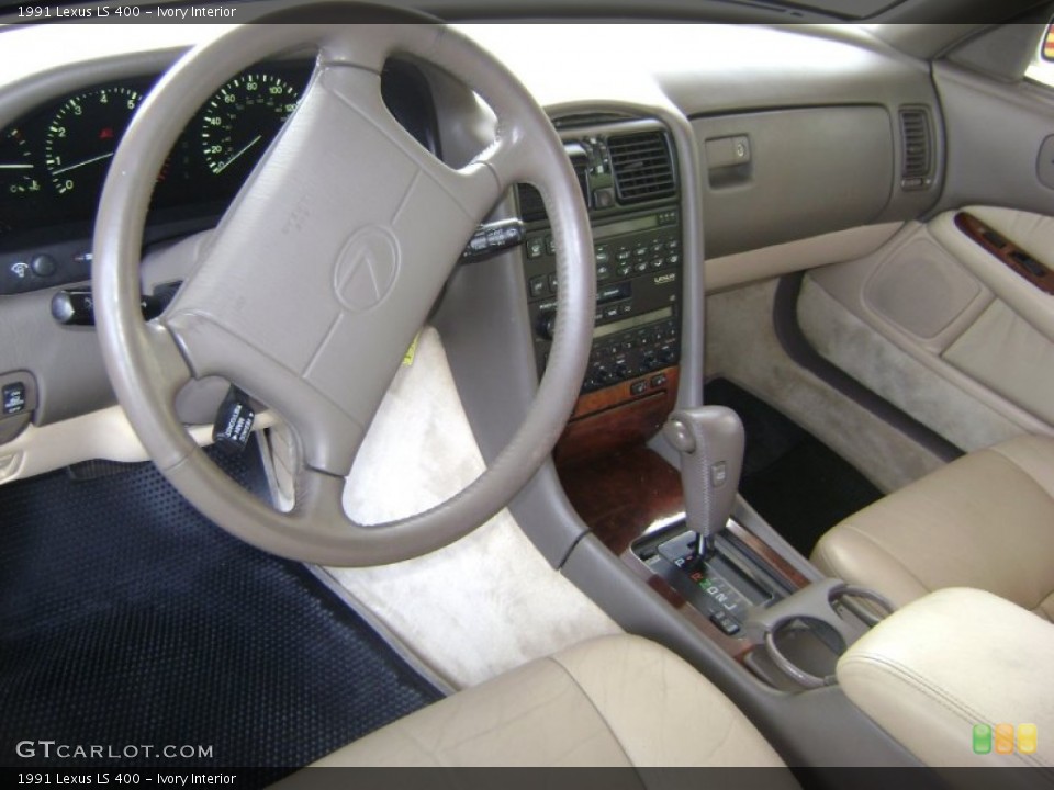 Ivory 1991 Lexus LS Interiors