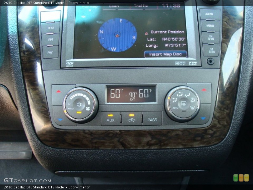 Ebony Interior Controls for the 2010 Cadillac DTS  #51939315