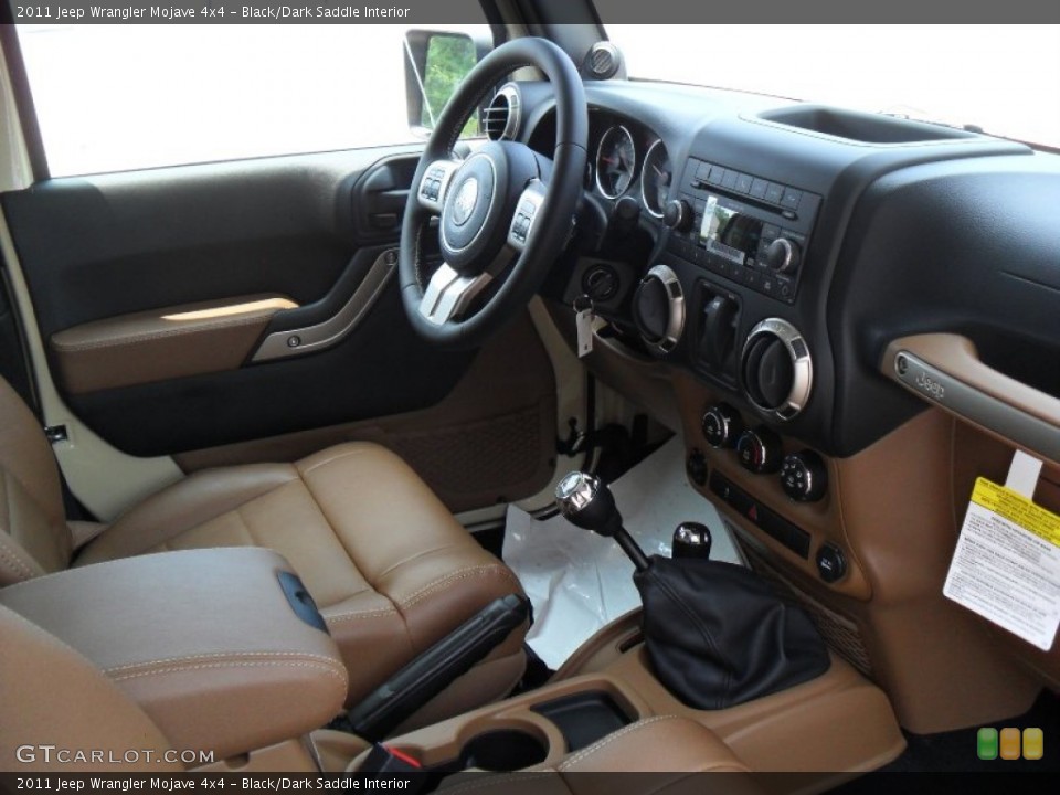 Black/Dark Saddle Interior Dashboard for the 2011 Jeep Wrangler Mojave 4x4 #51941745