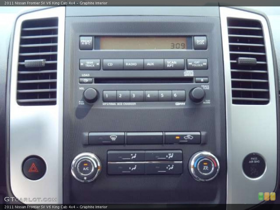 Graphite Interior Controls for the 2011 Nissan Frontier SV V6 King Cab 4x4 #51944471
