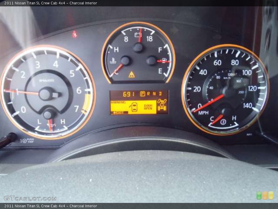 Charcoal Interior Gauges for the 2011 Nissan Titan SL Crew Cab 4x4 #51945455