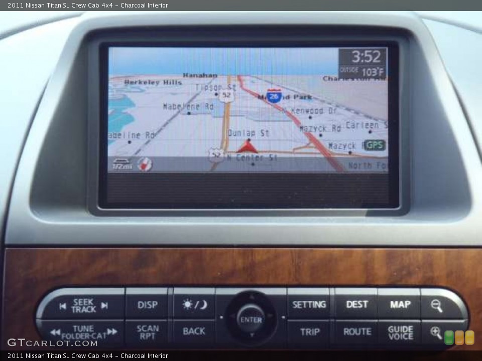 Charcoal Interior Navigation for the 2011 Nissan Titan SL Crew Cab 4x4 #51945506