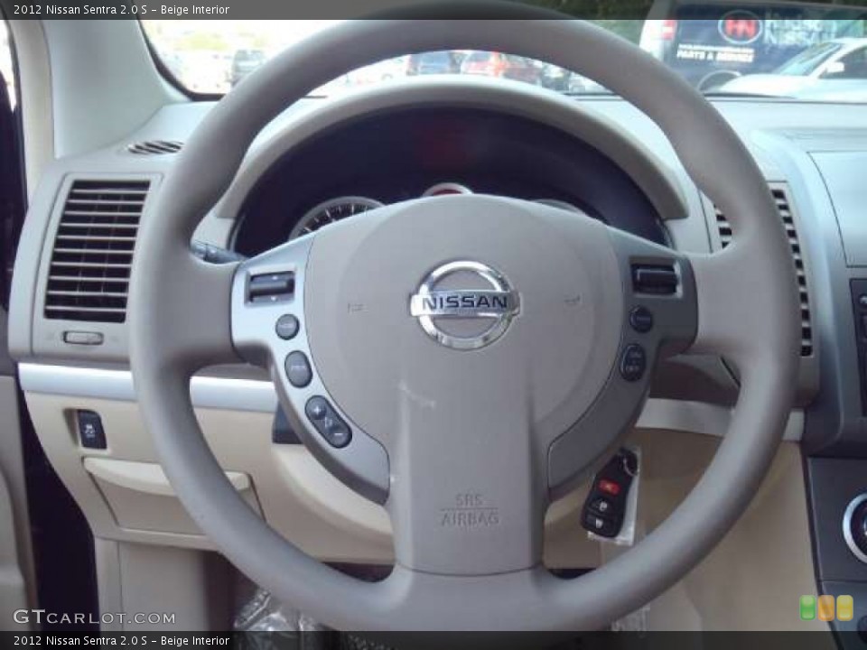 Beige Interior Steering Wheel for the 2012 Nissan Sentra 2.0 S #51946316