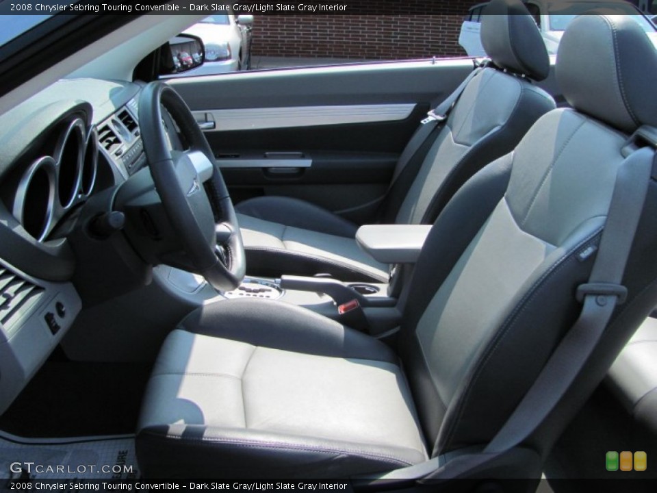 Dark Slate Gray/Light Slate Gray Interior Photo for the 2008 Chrysler Sebring Touring Convertible #51947543