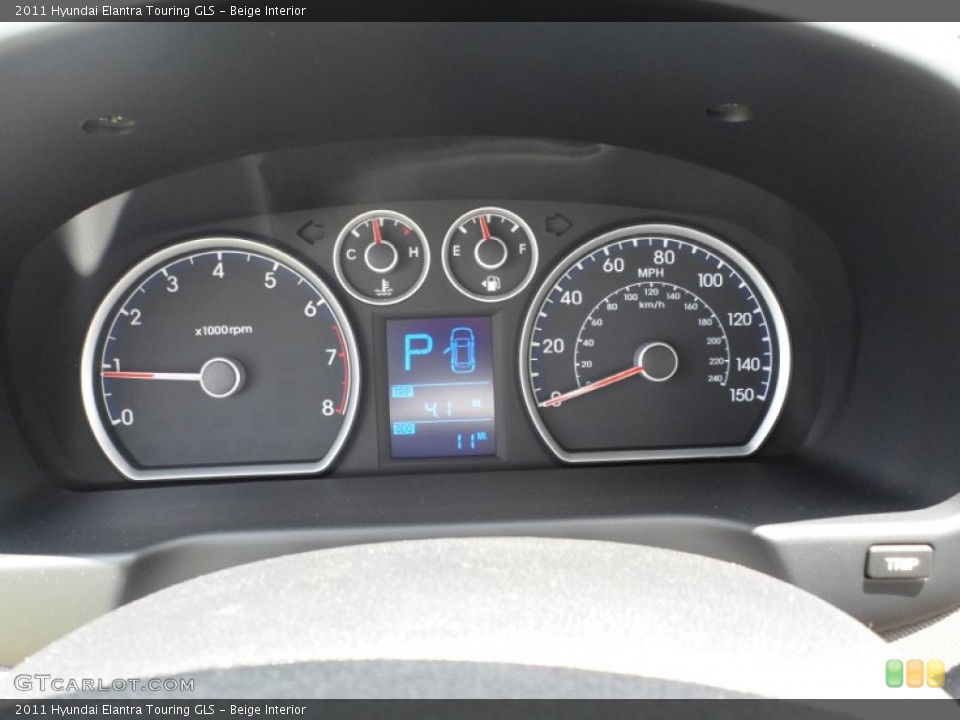 Beige Interior Gauges for the 2011 Hyundai Elantra Touring GLS #51948299