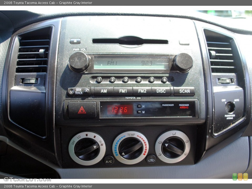 Graphite Gray Interior Controls for the 2008 Toyota Tacoma Access Cab #51948674