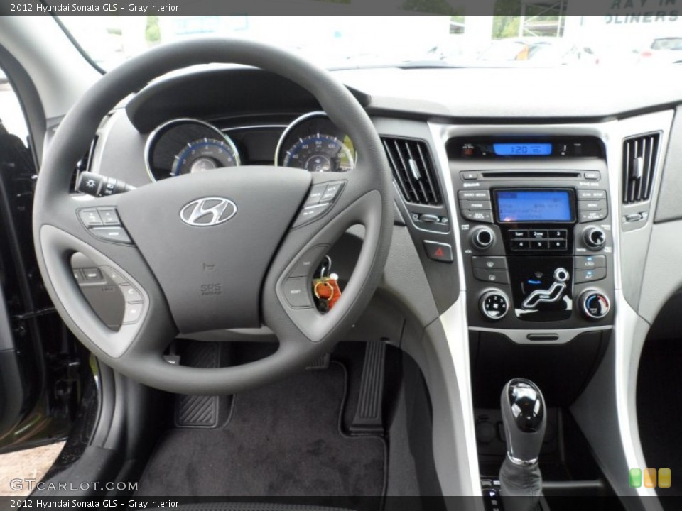 Gray Interior Dashboard for the 2012 Hyundai Sonata GLS #51948788