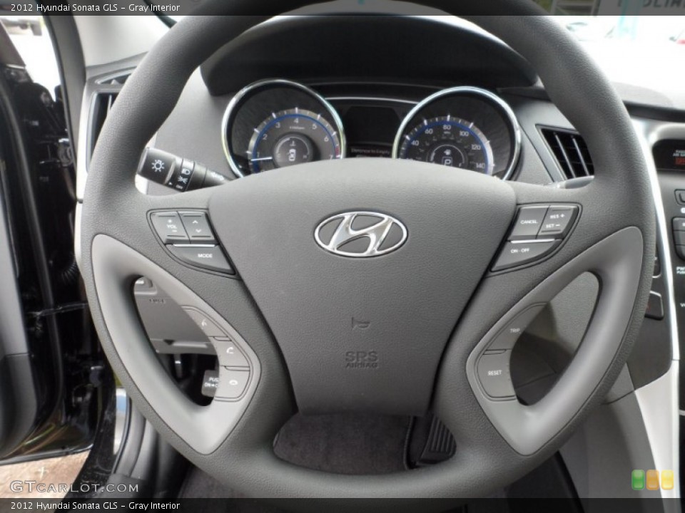 Gray Interior Steering Wheel for the 2012 Hyundai Sonata GLS #51948905