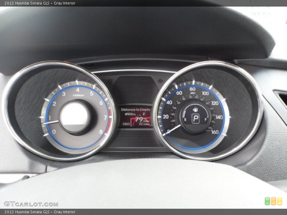 Gray Interior Gauges for the 2012 Hyundai Sonata GLS #51948926