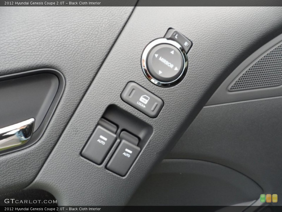 Black Cloth Interior Controls for the 2012 Hyundai Genesis Coupe 2.0T #51950477