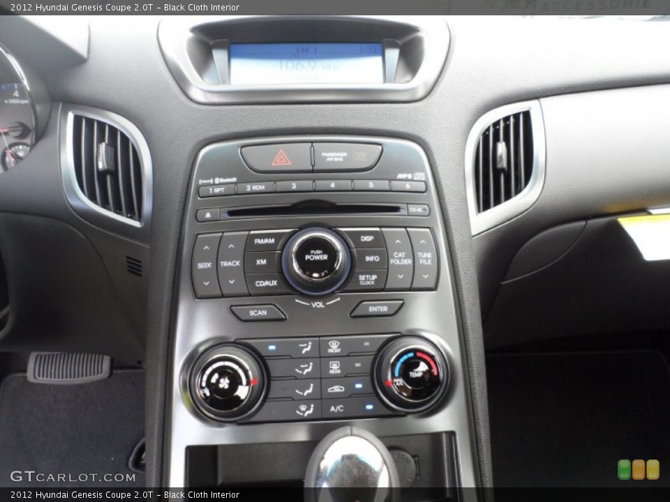 Black Cloth Interior Controls for the 2012 Hyundai Genesis Coupe 2.0T #51950543