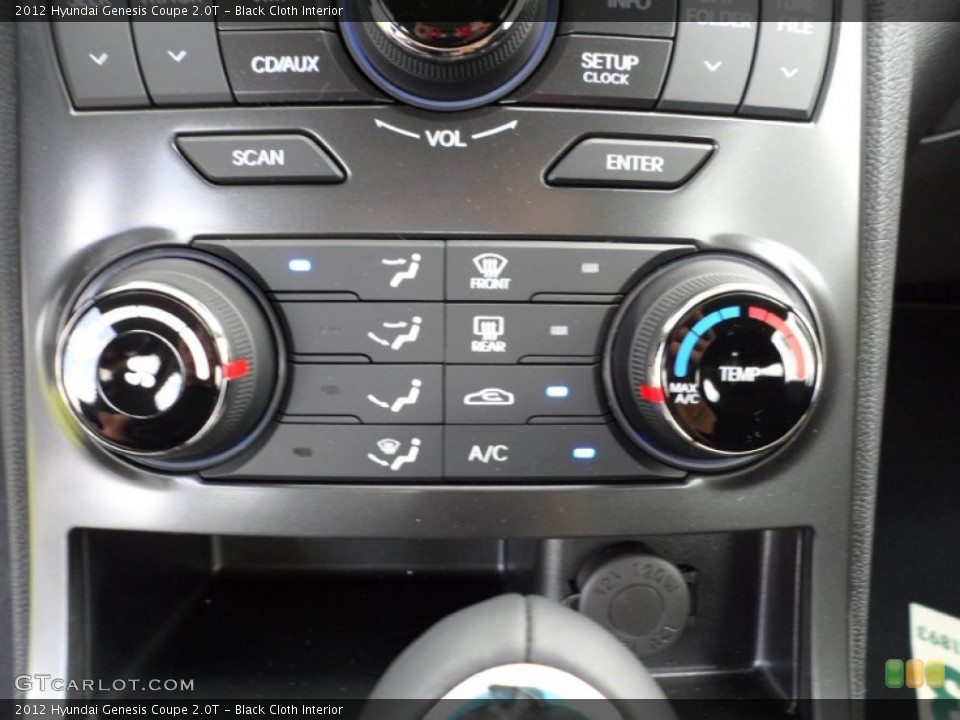 Black Cloth Interior Controls for the 2012 Hyundai Genesis Coupe 2.0T #51950588