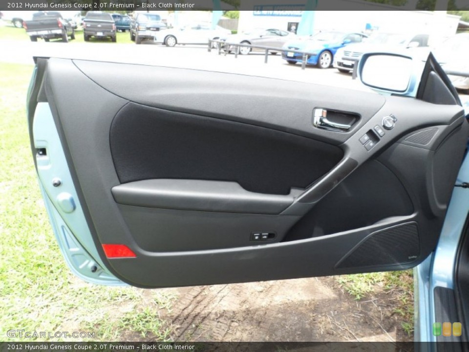 Black Cloth Interior Door Panel for the 2012 Hyundai Genesis Coupe 2.0T Premium #51950999