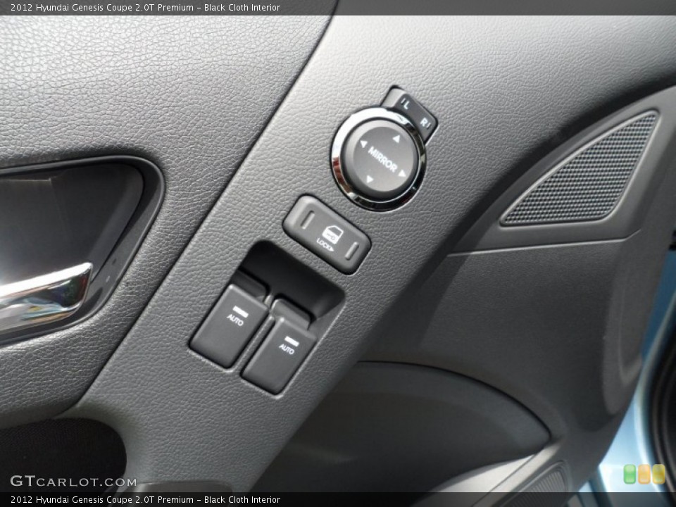Black Cloth Interior Controls for the 2012 Hyundai Genesis Coupe 2.0T Premium #51951014