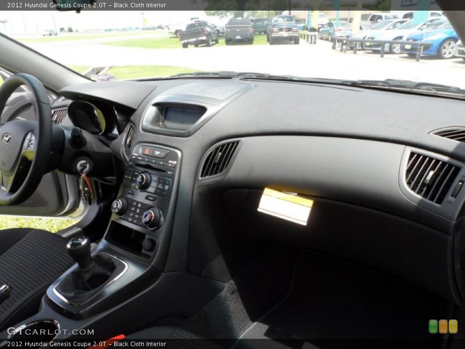 Black Cloth Interior Dashboard for the 2012 Hyundai Genesis Coupe 2.0T #51952076