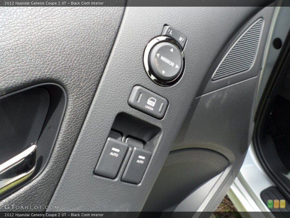 Black Cloth Interior Controls for the 2012 Hyundai Genesis Coupe 2.0T #51952106