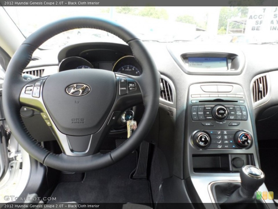 Black Cloth Interior Dashboard for the 2012 Hyundai Genesis Coupe 2.0T #51952166