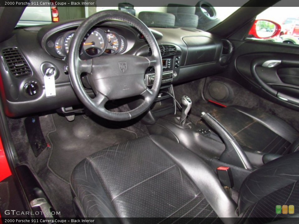 Black Interior Prime Interior for the 2000 Porsche 911 Carrera Coupe #51955040