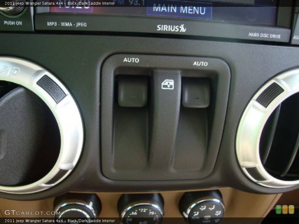 Black/Dark Saddle Interior Controls for the 2011 Jeep Wrangler Sahara 4x4 #51955709