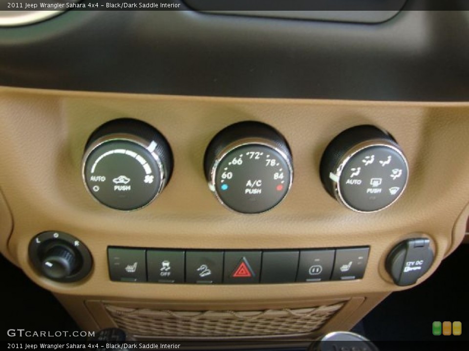 Black/Dark Saddle Interior Controls for the 2011 Jeep Wrangler Sahara 4x4 #51955721