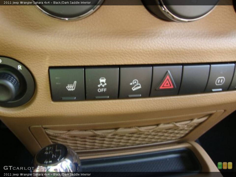 Black/Dark Saddle Interior Controls for the 2011 Jeep Wrangler Sahara 4x4 #51955736