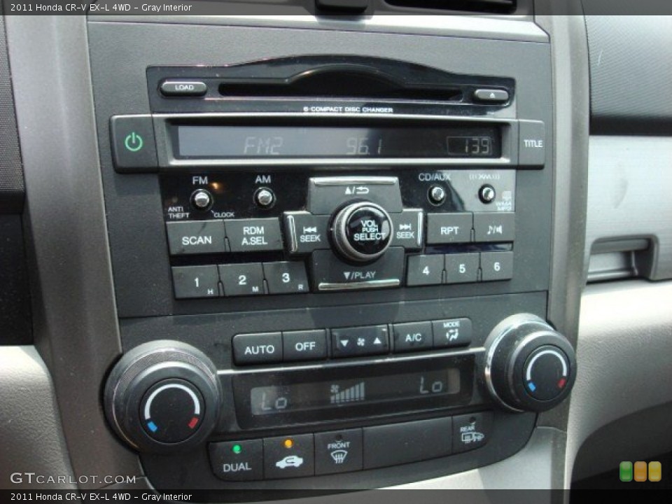 Gray Interior Controls for the 2011 Honda CR-V EX-L 4WD #51956936