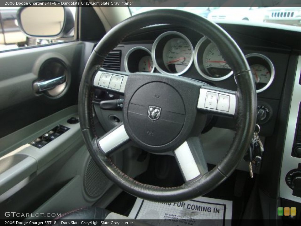 Dark Slate Gray/Light Slate Gray Interior Steering Wheel for the 2006 Dodge Charger SRT-8 #51957665