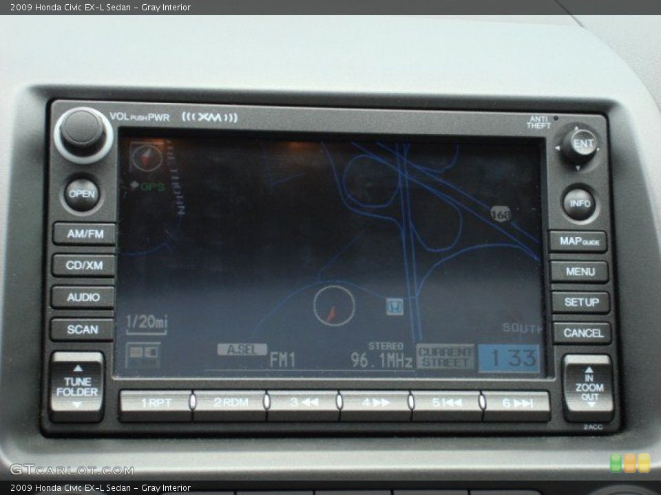 Gray Interior Navigation for the 2009 Honda Civic EX-L Sedan #51958673