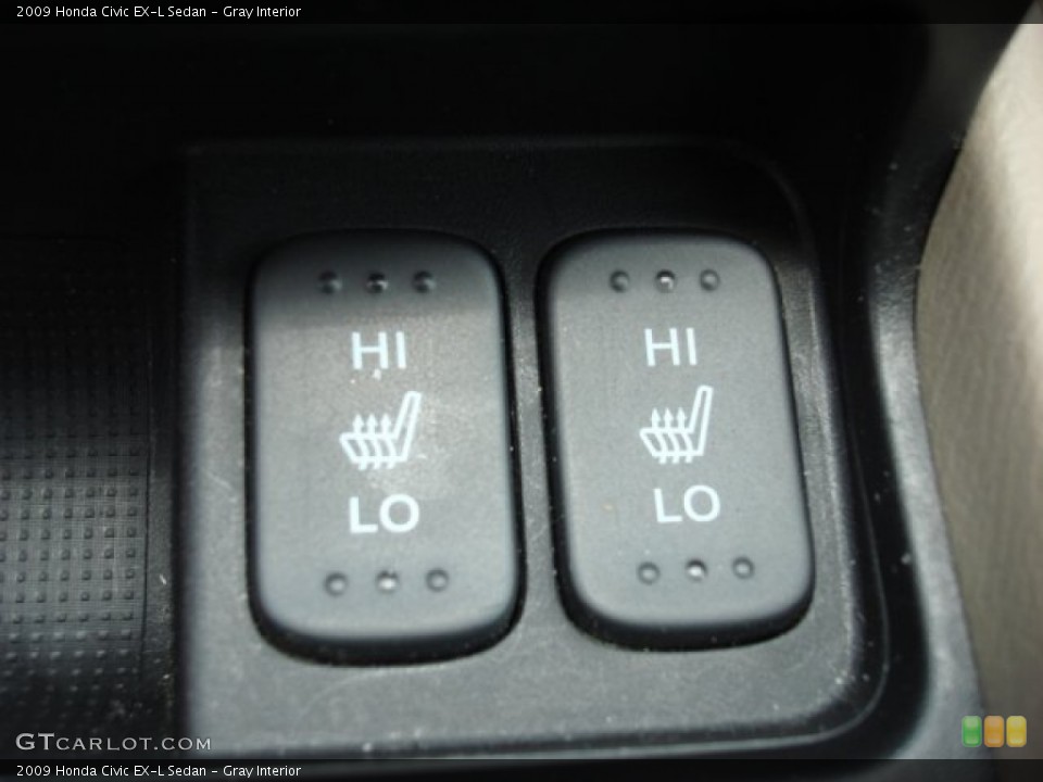 Gray Interior Controls for the 2009 Honda Civic EX-L Sedan #51958700