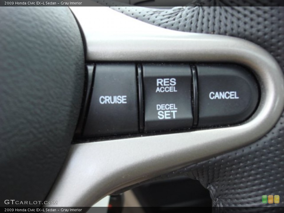 Gray Interior Controls for the 2009 Honda Civic EX-L Sedan #51958778