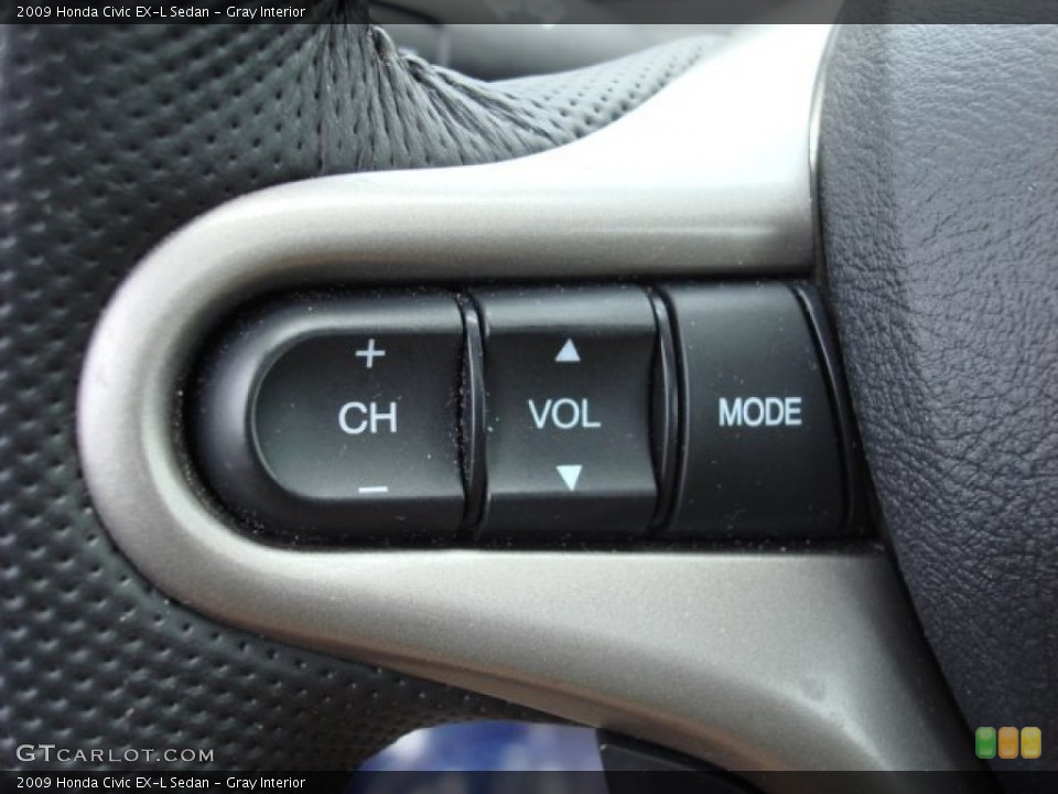 Gray Interior Controls for the 2009 Honda Civic EX-L Sedan #51958793
