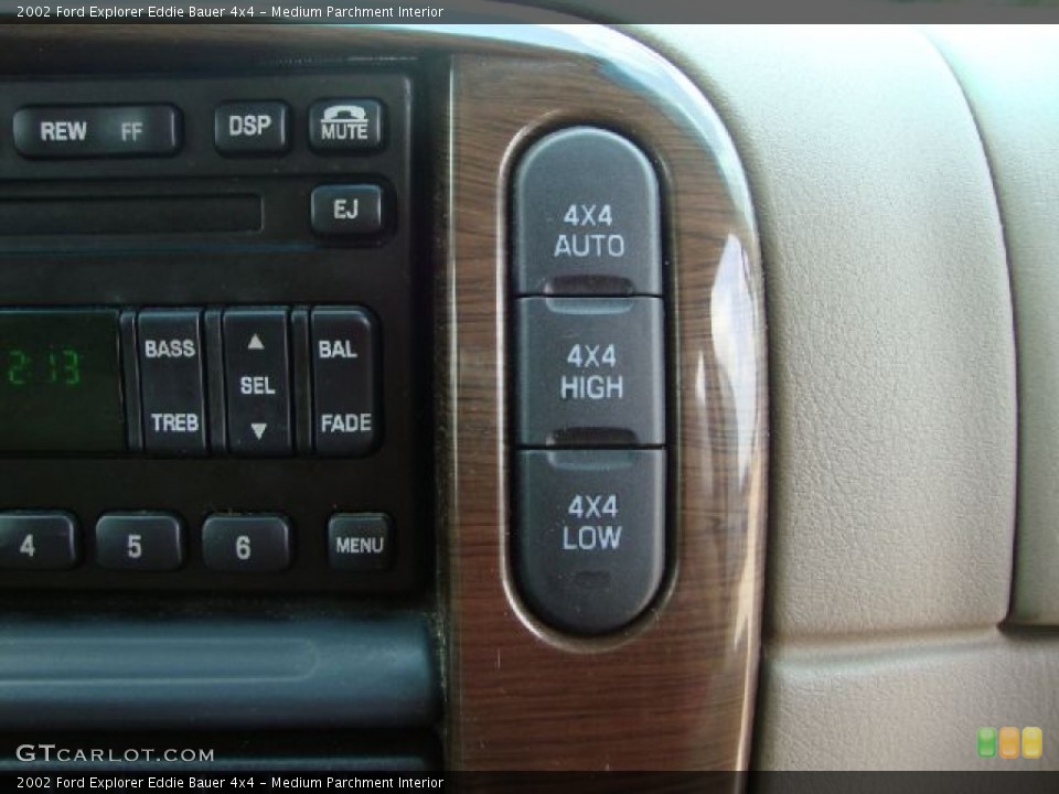 Medium Parchment Interior Controls for the 2002 Ford Explorer Eddie Bauer 4x4 #51958976