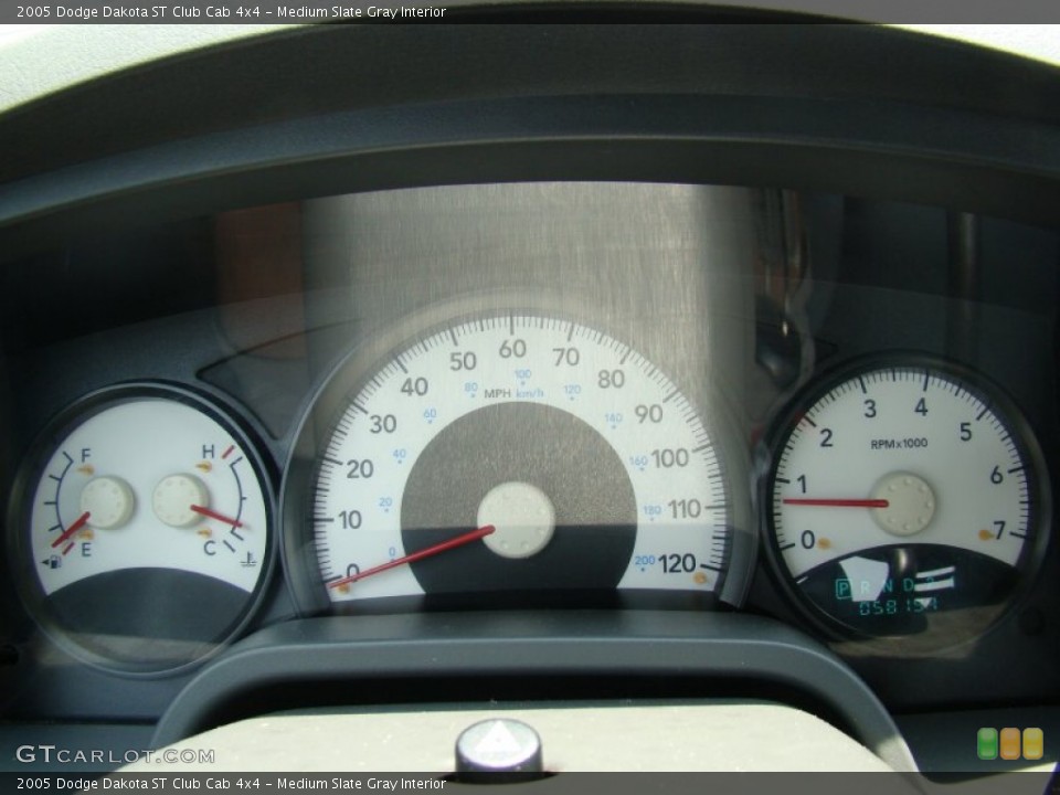 Medium Slate Gray Interior Gauges for the 2005 Dodge Dakota ST Club Cab 4x4 #51959513