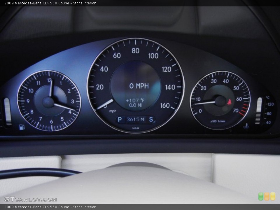 Stone Interior Gauges for the 2009 Mercedes-Benz CLK 550 Coupe #51965228