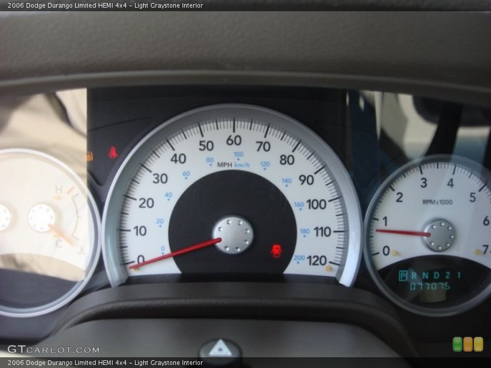 Light Graystone Interior Gauges for the 2006 Dodge Durango Limited HEMI 4x4 #51968894