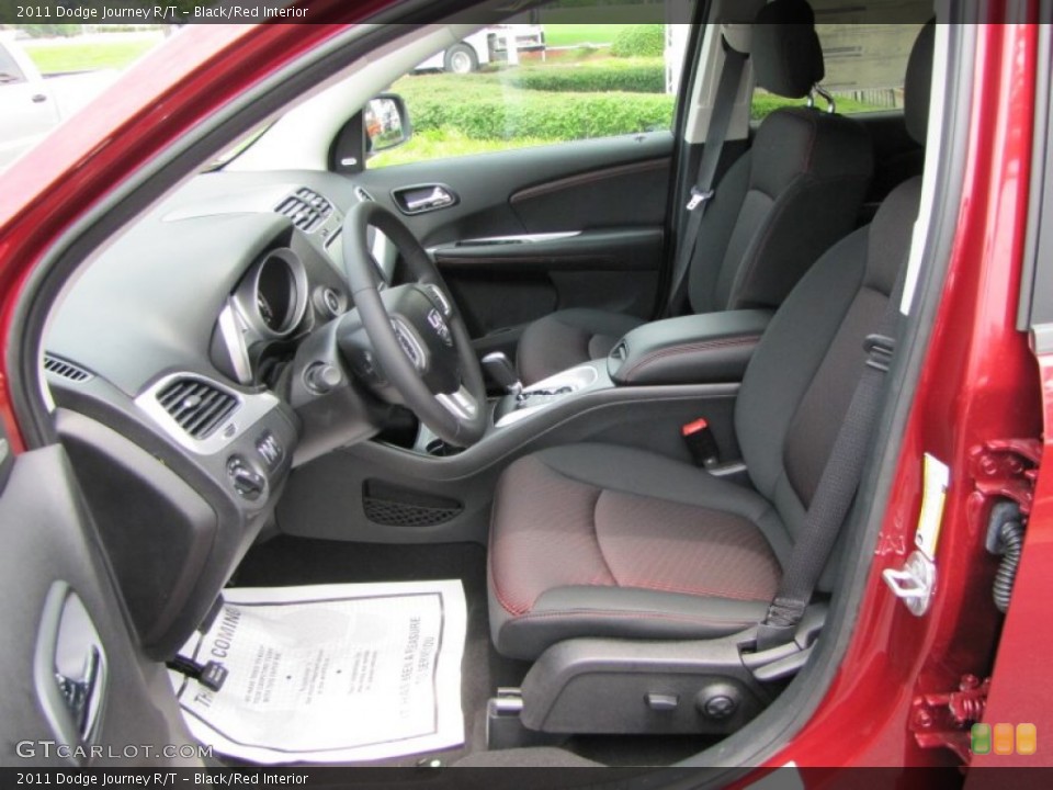 Black/Red Interior Photo for the 2011 Dodge Journey R/T #51969683