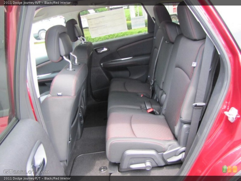 Black/Red Interior Photo for the 2011 Dodge Journey R/T #51969698