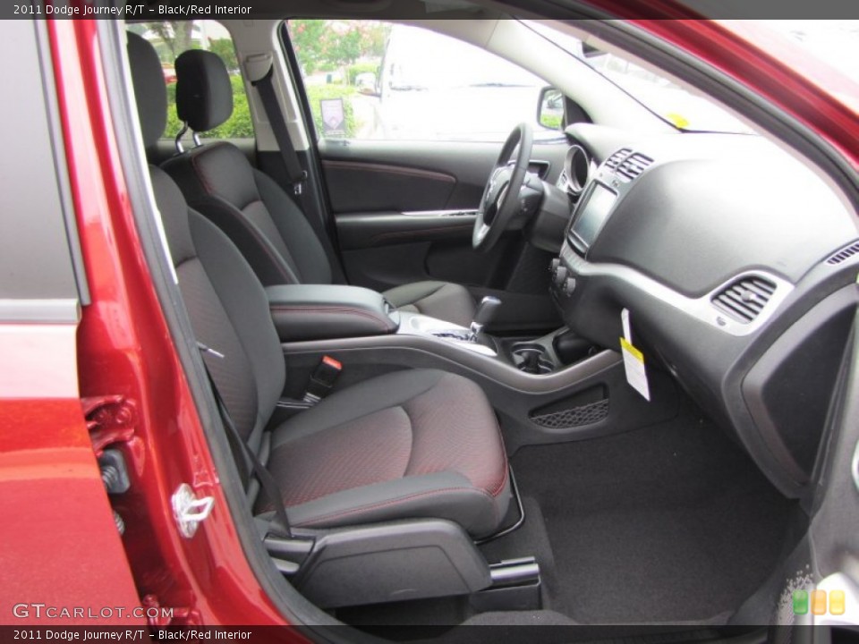 Black/Red Interior Photo for the 2011 Dodge Journey R/T #51969740