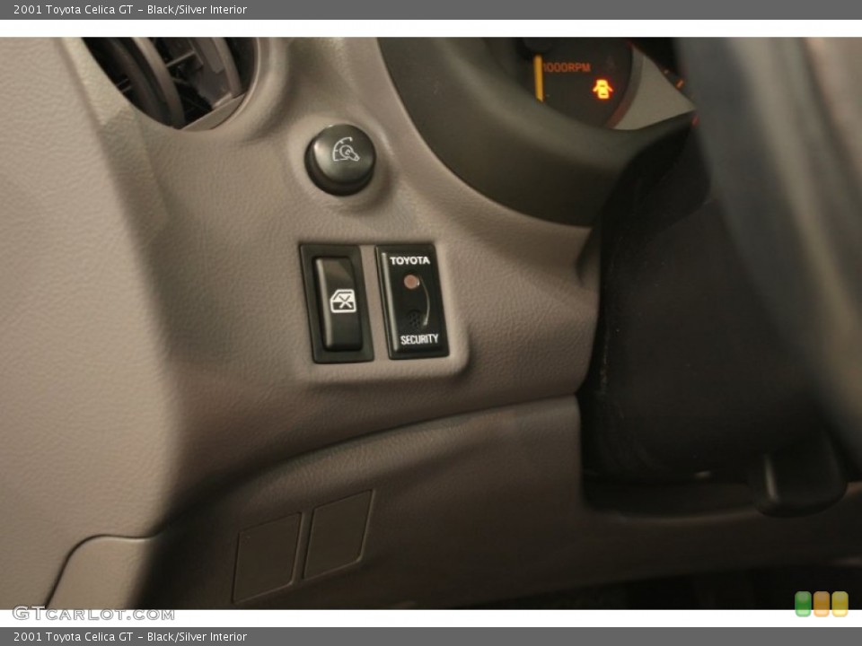 Black/Silver Interior Controls for the 2001 Toyota Celica GT #51971024
