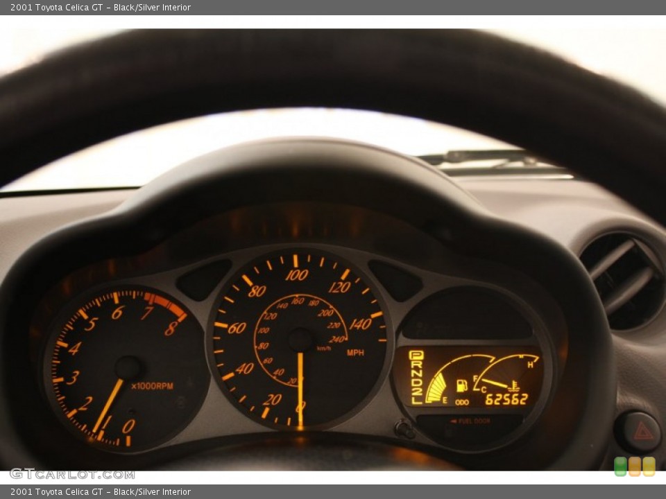 Black/Silver Interior Gauges for the 2001 Toyota Celica GT #51971084